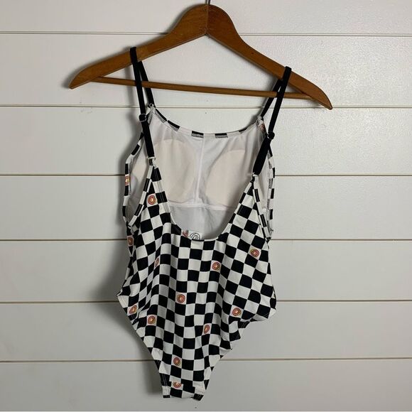 OF Odd Future Checkered Donut One Piece bathing suit size small never worn - Picture 2 of 9
